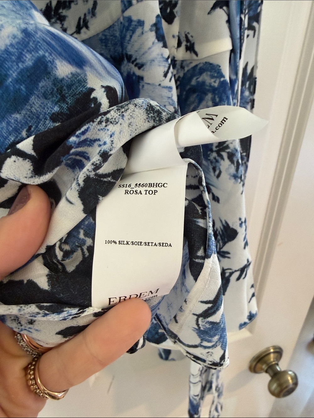 Beautiful erdem silk sleeveless blouse. - Picture 6 of 6